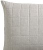 Calvin Klein Melange Cotton Flannel Pillow Sham, Set of 2, Color:Natural - Image 3