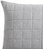Calvin Klein Melange Cotton Flannel Pillow Sham, Set of 2, Color:Silver Grey - Image 3