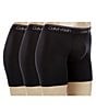 Color:Black - Image 1 - Micro Stretch Solid Boxer Briefs 3-Pack