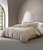 Calvin Klein Microwaffle Melange Mini Comforter Set, Color:Flax Beige - Image 1