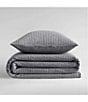 Calvin Klein Mini Channel Stitch Solid Quilt Mini Set, Color:Graphite - Image 4