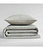 Calvin Klein Mini Channel Stitch Solid Quilt Mini Set, Color:Vetiver Green - Image 4