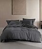 Color:Dark Grey - Image 1 - Modern Cotton Melange Tencel Jersey Comforter Mini Set