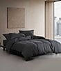 Color:Dark Grey - Image 2 - Modern Cotton Melange Tencel Jersey Comforter Mini Set