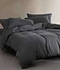 Color:Dark Grey - Image 3 - Modern Cotton Melange Tencel Jersey Comforter Mini Set