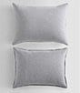 Color:Grey Blue Heather - Image 2 - Modern Cotton Melange Tencel™ Jersey Duvet Cover Set