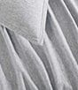 Color:Grey Blue Heather - Image 3 - Modern Cotton Melange Tencel™ Jersey Duvet Cover Set