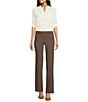 Calvin Klein Mid Rise Modern Fit Straight Leg Pants - Image 3