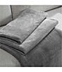Calvin Klein Modern Lush Reversible Bed Blanket, Color:Grey/Aluminum Grey - Image 3