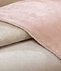 Calvin Klein Modern Lush Reversible Bed Blanket, Color:Light Beige/Blush - Image 3