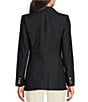 Calvin Klein Notch Lapel Collar Long Sleeve Patch Pocket Button Closure Jacket, Color:Indigo - Image 2