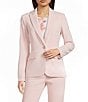 Calvin Klein Notch Lapel Long Sleeve One Button Jacket - Image 1