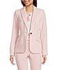 Calvin Klein Notch Lapel Long Sleeve One Button Jacket - Image 2