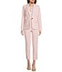 Calvin Klein Notch Lapel Long Sleeve One Button Jacket - Image 4