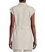 Color:Galaxy - Image 2 - Novelty Notch Lapel Double Breasted Sleeveless Coordinating Belted Vest