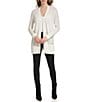 Color:Soft White - Image 3 - Open Front Cardigan