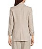 Calvin Klein Open Front Notch Collar Rolled Sleeve Jacket, Color:Toasted Sumac - Image 2