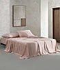 Calvin Klein Organic Earth Solid Cotton Sateen Sheet Set, Color:Light Pink - Image 1