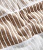 Color:Almond/Fawn/Linen - Image 4 - Outdoor Collection Blocked Striped Cotton 2-Piece Beach Towel Set