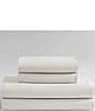 Color:Ivory - Image 1 - Pearl Edge Cotton Sateen 300-Thread Count Sheet Set