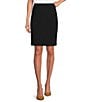Color:Navy - Image 1 - High Rise Luxe Stretch Coordinating Pencil Skirt