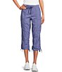 Color:Dusk - Image 1 - Performance Convertible Capri to Cargo Pull-On Pants