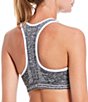 Color:Heather/White - Image 3 - Performance Knitted Reversible Medium Impact Bra Top