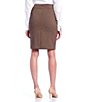 Calvin Klein Petite Size High Rise Luxe Stretch Pencil Skirt | Dillard's