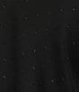 Color:Black - Image 4 - Petite Size Cowl Neck Sparkle Clip Dot Top