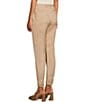Color:Nomad - Image 5 - Petite Size Linen Blend Straight Slim-Leg Coordinating Ankle Pants