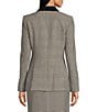 Calvin Klein Plaid 6-Button Notch Lapel Long Sleeve Jacket, Color:Black Multi - Image 2