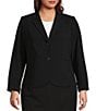 Calvin Klein Plus Size Long Sleeve 2-Button Suit Jacket - Image 3
