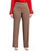 Color:Heather Taupe - Image 1 - Plus Size Classic Fit Straight Leg Pants