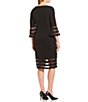 Rome calvin klein plus size illusion trim sheath dress