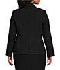 Calvin Klein Plus Size Long Sleeve 2-Button Suit Jacket & Plus Size Classic Fit Straight Leg Pants - Image 2