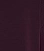 Calvin Klein Plus Size Solid Knit Split Round Neck 3/4 Sleeve Hi-Low Hem Relaxed Top, Color:Aubergine - Image 5
