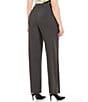 Color:Charcoal - Image 2 - Plus Size Traditional Fit Tapered Leg Pants