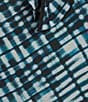 Calvin Klein Printed Georgette Tie Neck Long Sleeve Top - Image 4