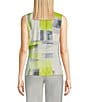 Color:Galaxy Multi - Image 2 - Printed Matte Jersey V-Neck Sleeveless Camisole