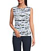 Calvin Klein Printed Sleeveless Pleat Neck Cami,New Products : American Fashion Style Bags On Sale Calvin Klein Printed Sleeveless Pleat Neck Cami,New Products : American Fashion Style Bags On Sale