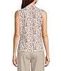 Calvin Klein Printed V-Neck Sleeveless Cami Top, Color:Cream Multi - Image 2