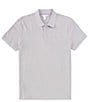 Color:Silver Sconce - Image 1 - Regular Fit Short Sleeve Ottoman Striped Polo Shirt