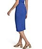 Color:Dazzling Blue - Image 4 - Ribbed Pull-On Coordinating Midi Skirt