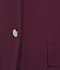 Calvin Klein Roll Tab Sleeve 2-Button Jacket, Color:Aubergine - Image 5