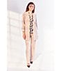 Calvin Klein Contrast Lining Long Roll-Tab Sleeve Open Front Jacket, Color:Khaki - Image 5