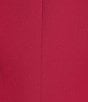 Calvin Klein Scuba Crepe Notch Lapel Long Sleeve Open Front Jacket, Color:Cranberry - Image 4