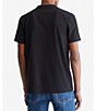 Color:Black Beauty - Image 2 - Short Sleeve Smooth Cotton Solid V-Neck T-Shirt