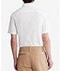 Color:Brilliant White - Image 2 - Short Sleeve Woven Stretch Shirt