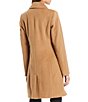 Color:Camel - Image 2 - Single Breasted Cashmere Wool Blend Reefer Coat