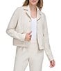 Color:Stony Beige - Image 1 - Single Breasted Notch Lapel Long Sleeve Flap Pocket Jacket